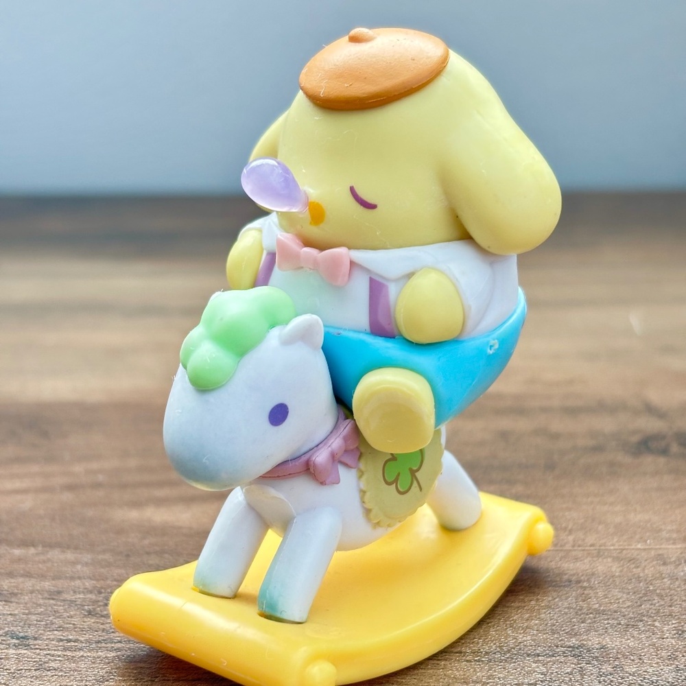 Sanrio Blind Box Childlike Heart Rocking Horse POMPOMPURIN Dog Miniso Toy Figure